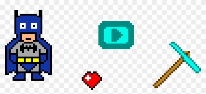Batman, Youtube, And Horrible Pickaxe Clipart #5387566