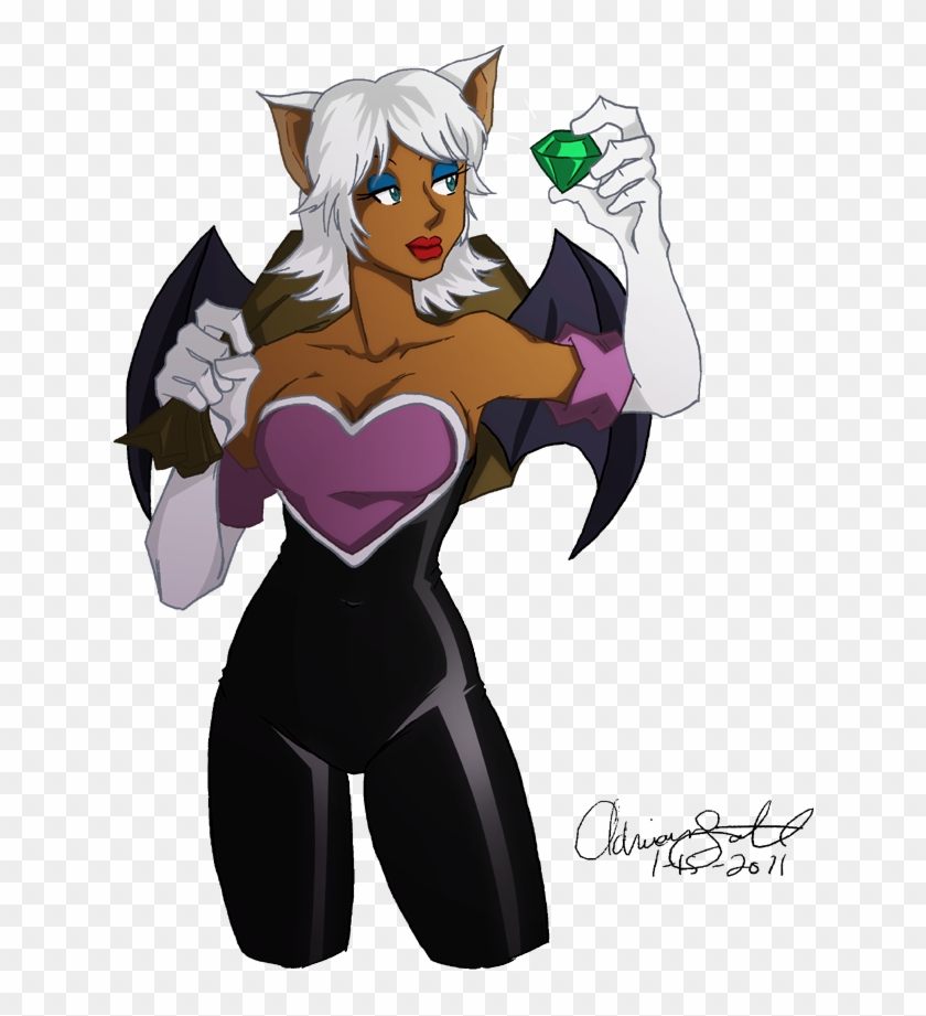 Rouge The Anthro-bat - Anthro Rouge The Bat Clipart