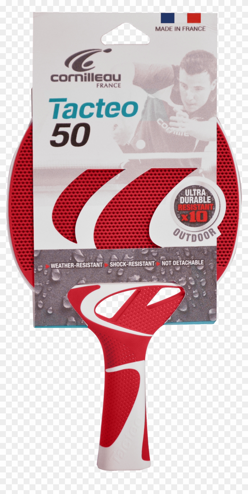 Table Tennis, Ping Pong, Cornilleau, Bat, Long Lasting, - Cornilleau Tacteo 50 Clipart