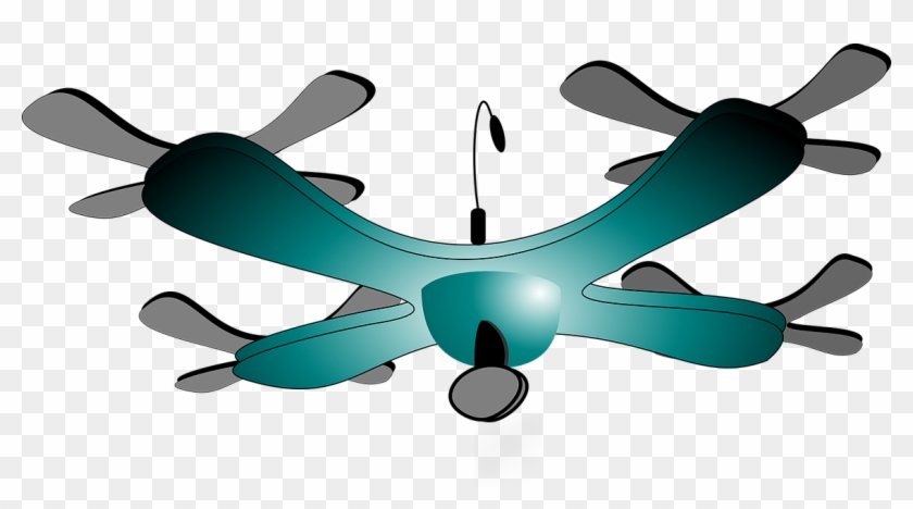 Vector Drone Cartoon Image Without Backg - Propeller Clipart