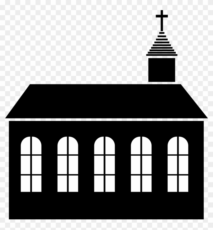 Building Church Cross - Church Building Png Clipart Transparent Png