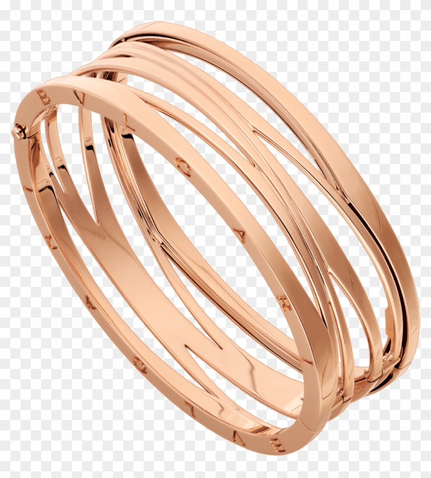 Zero1 Design Legend Bangle Bracelet In 18 Kt Rose Gold - Bulgari Zaha Hadid Bracelet Clipart #5389843
