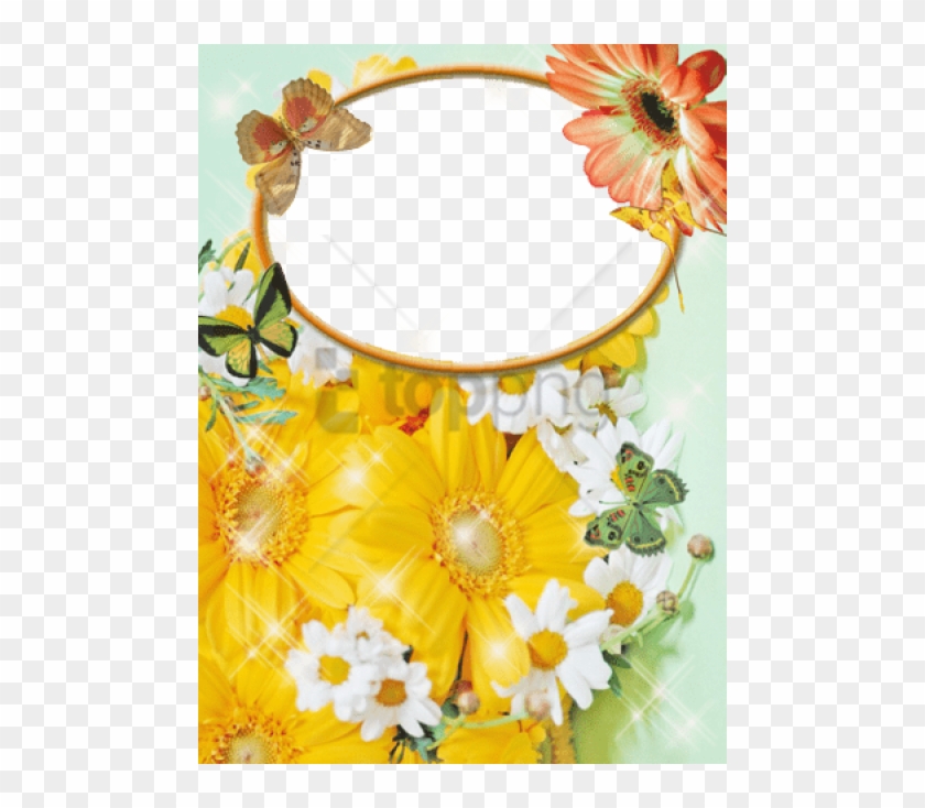 Free Png Sunflowermothers Day - Frames For Photoshop Clipart