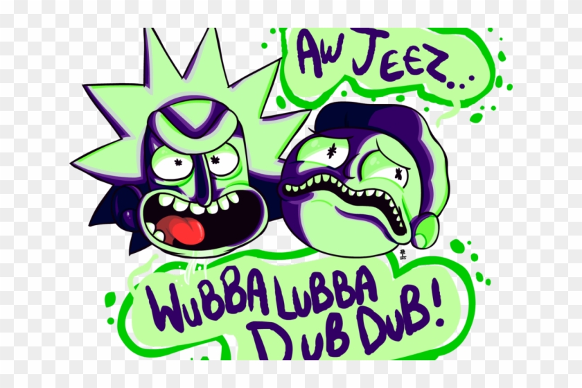 Rick And Morty Clipart White Background - Wubba Lubba Dub Dub Png Transparent Png #5390567