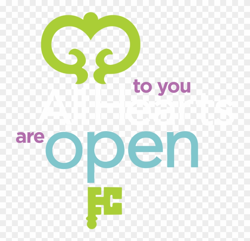 White Background - All Hearts Are Open To You Clipart