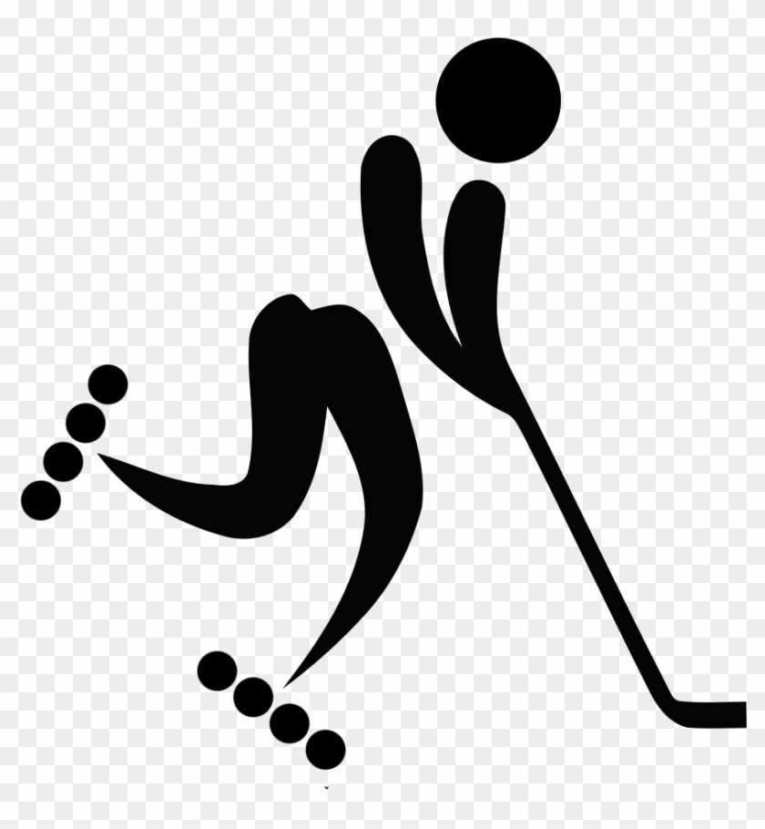 Inline Hockey Pictogram - Ice Hockey Clipart #5391203