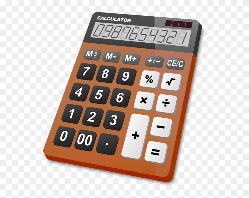 Calculator Brown - Svg - Download - Png - Brown Calculator Clipart #5391546