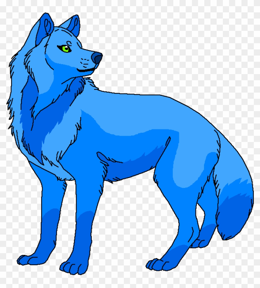 Blue Wolf - Dog Licks Clipart #5391607