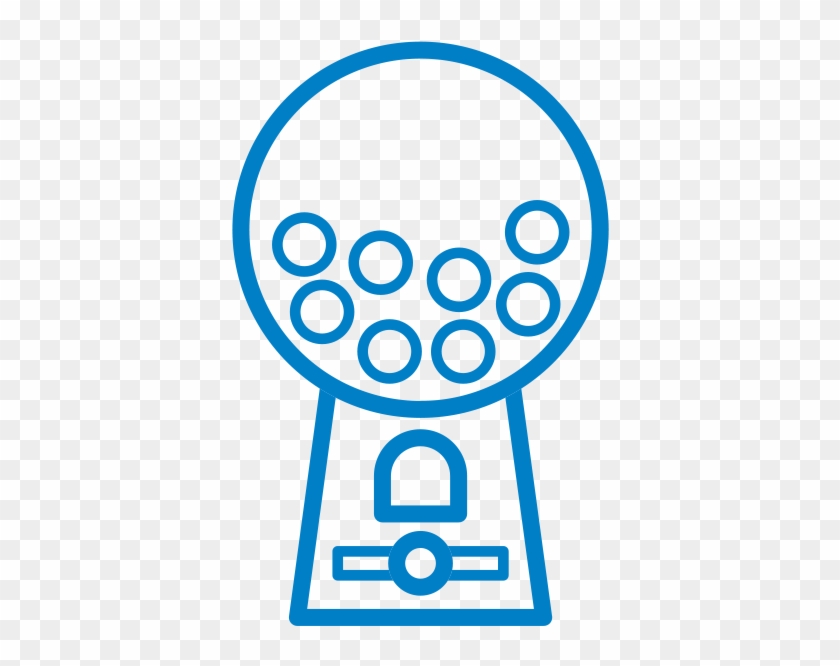 Mechanical Ball / Capsule Vending Machine - Circle Clipart