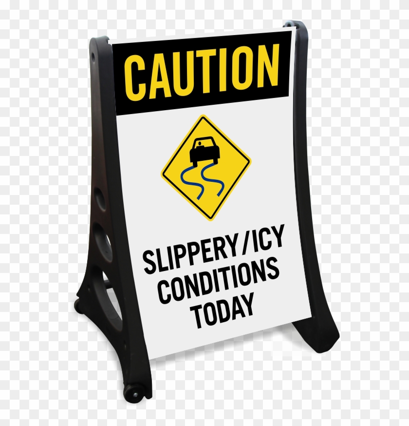 Zoom, Price, Buy - Slippery Road Sign Clipart