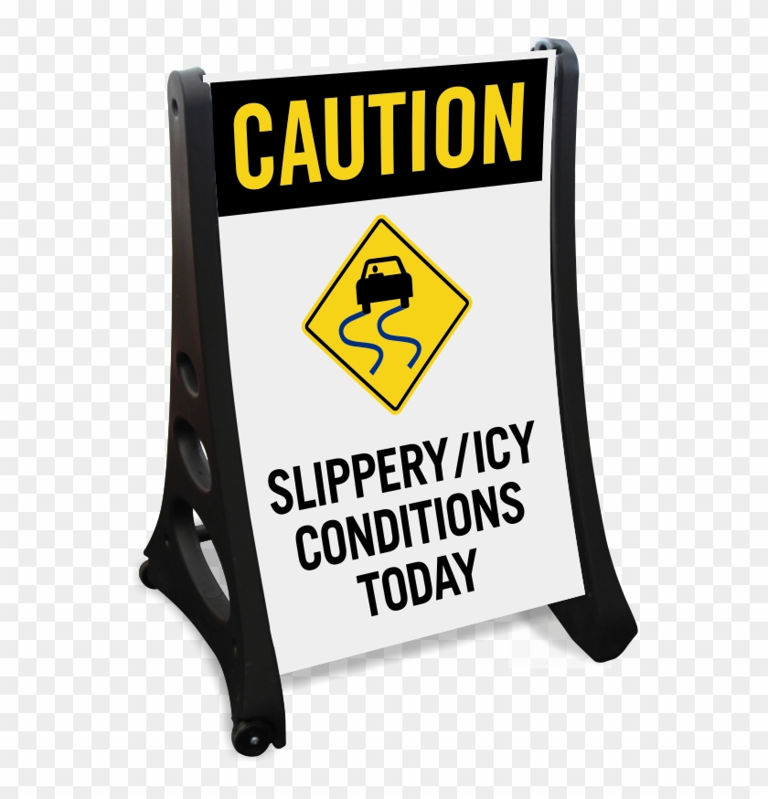 Zoom, Price, Buy - Slippery Road Sign Clipart #5392051