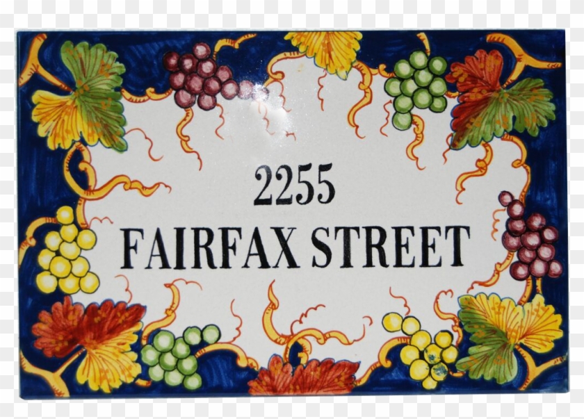 Uva Fondo Blu House Number - Grape Clipart