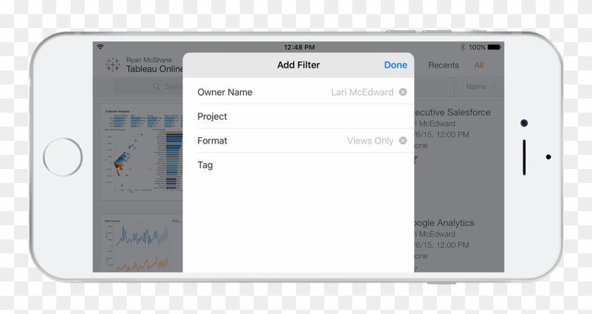 Tableau Iphone App Filer - Tableau Iphone Clipart