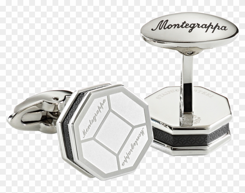 Tripudio Cufflinks, Steel With Ip Black Details - Body Jewelry Clipart
