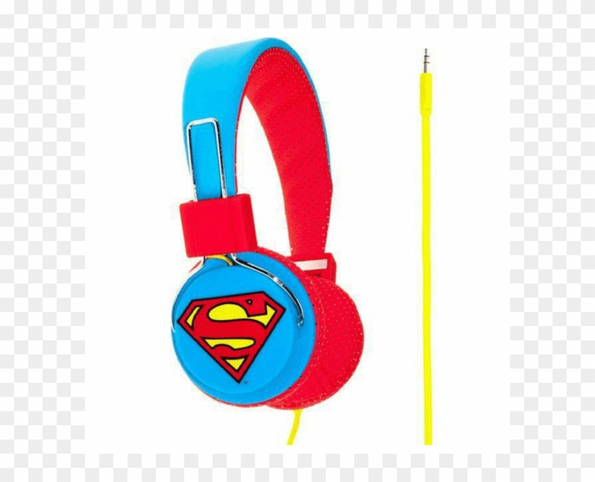 Kondor Superman Dc0292 Man Of Steel On-ear Headphones - Superman Headphone Clipart #5393121