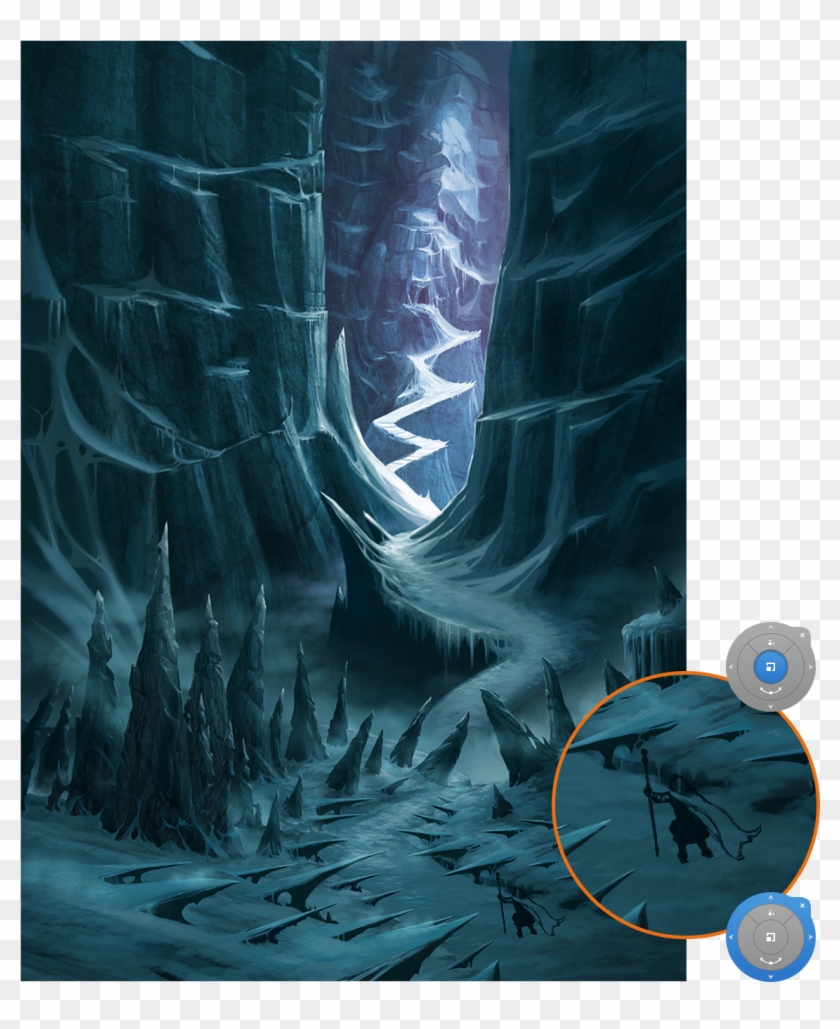 Icy Landscapes Stage-19 - Icy Digital Landscape Painting Clipart #5393382