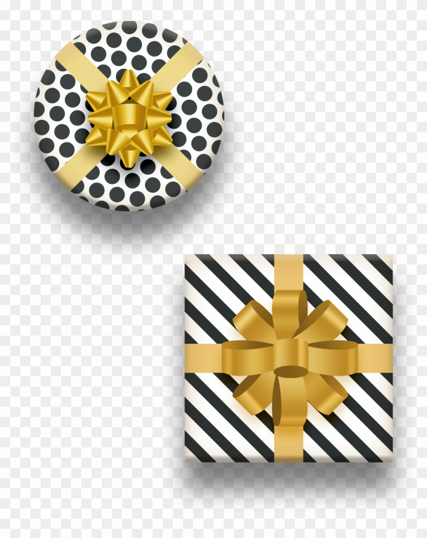Texture Gorgeous Gift Box Decoration Vector - Illustration Clipart