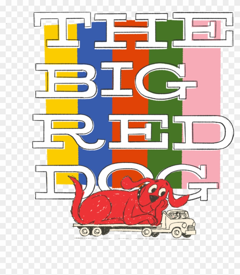 Big - Red - Dog - Color , Png Download - Poster Clipart #5393836