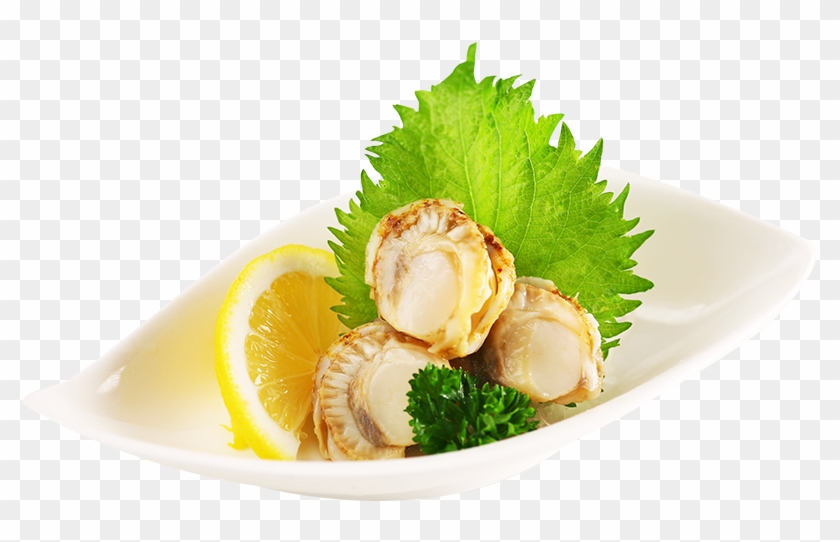 Ni-hotate Sashimi - Lemon - Garnish Clipart #5394119