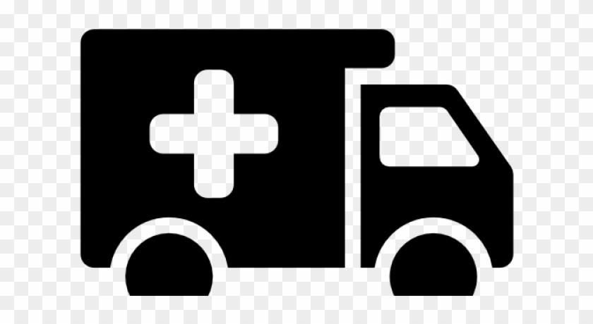 Ambulance Clipart Icon - Ambulance Transparent Black - Png Download