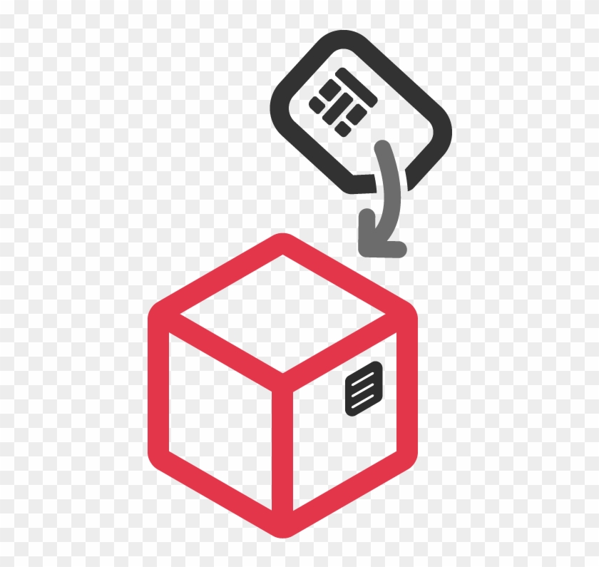 Print Shipping Orders And Sim Card Labels - 3d Cube Black And White Clipart
