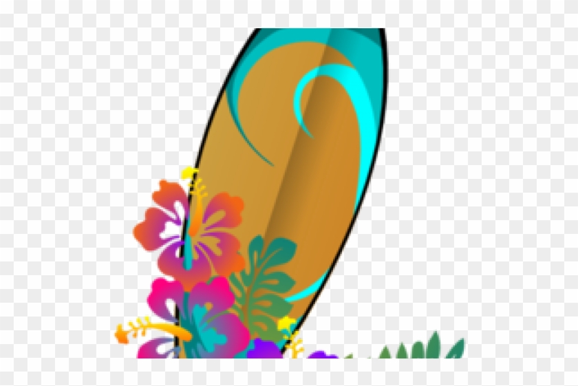 Tabla Clipart Surf - Hibiscus Clip Art - Png Download #5395219