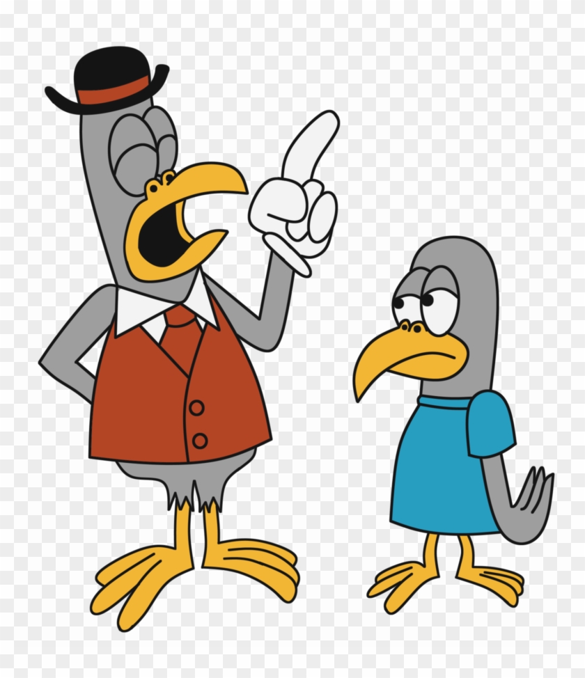 Said Big Pigeon To Little Pigeon, 'this Is What We'll - Cartoon Clipart