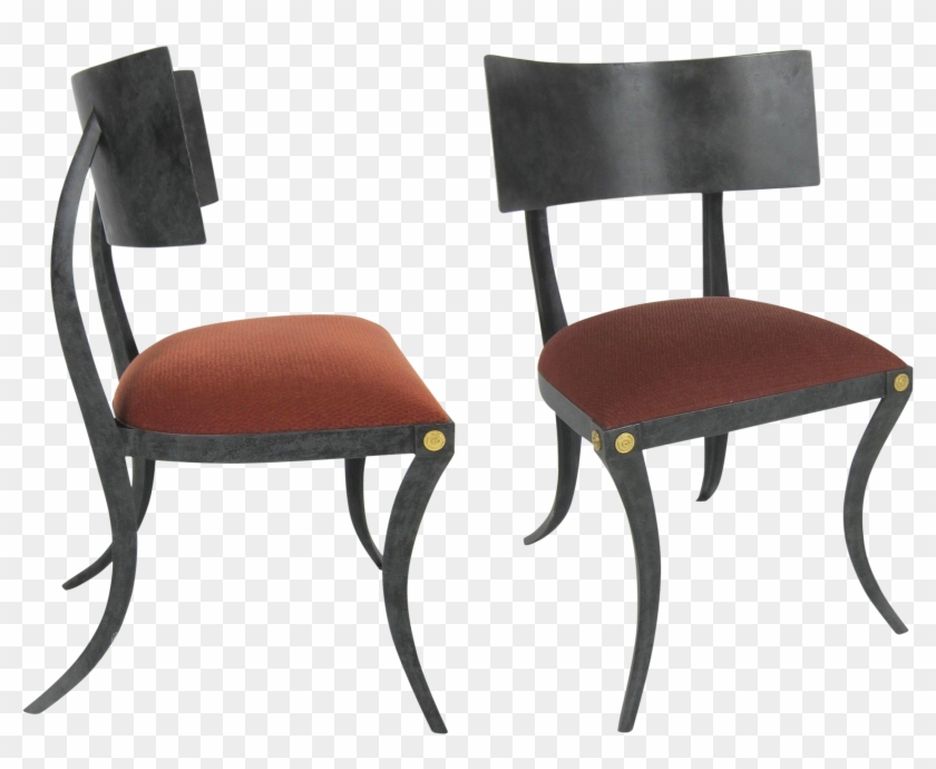 Set Of Six Steel Klismos Chairs By Ched Berenguer-topacio - Chair Clipart #5395766