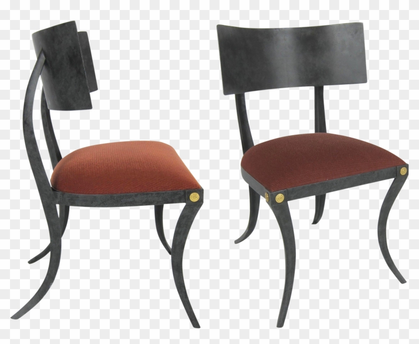 Set Of Six Steel Klismos Chairs By Ched Berenguer-topacio - Chair Clipart