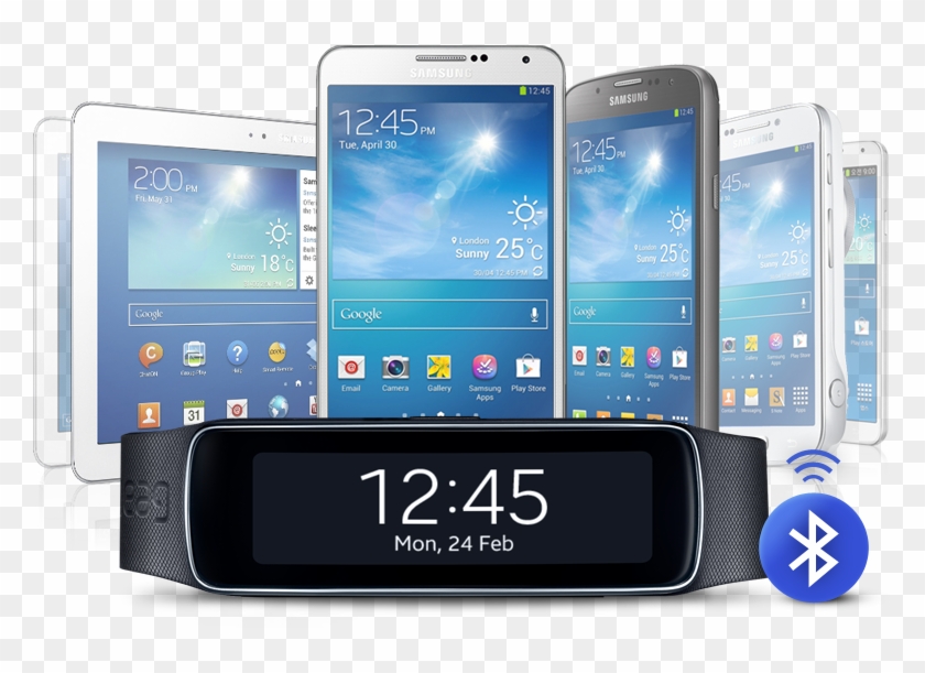 Samsung Galaxy Gear Fit Smart Watch - Samsung Devices Png Clipart #5395882
