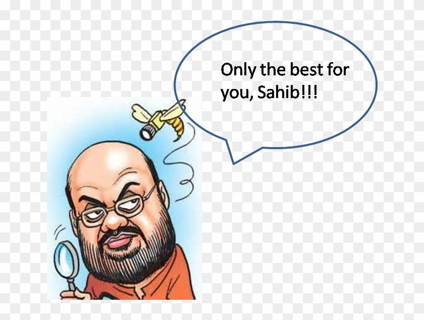 Modi Likes It No Other Way - Amit Shah Funny Cartoon Pig Clipart