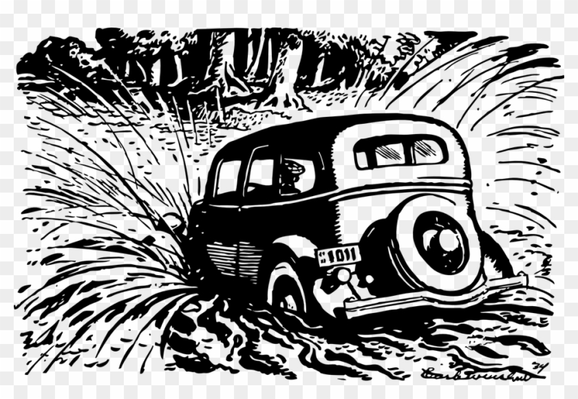 Splash Clipart Rain Water - Clipart Vintage Car Crash - Png Download