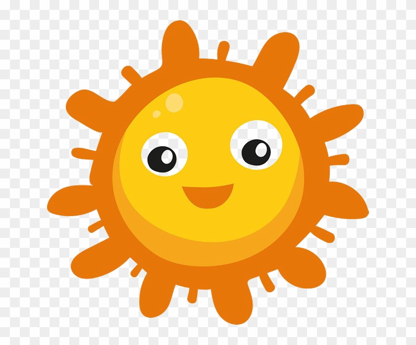 Cute Cartoon Png Pic - Sun Character Design Clipart #5396539