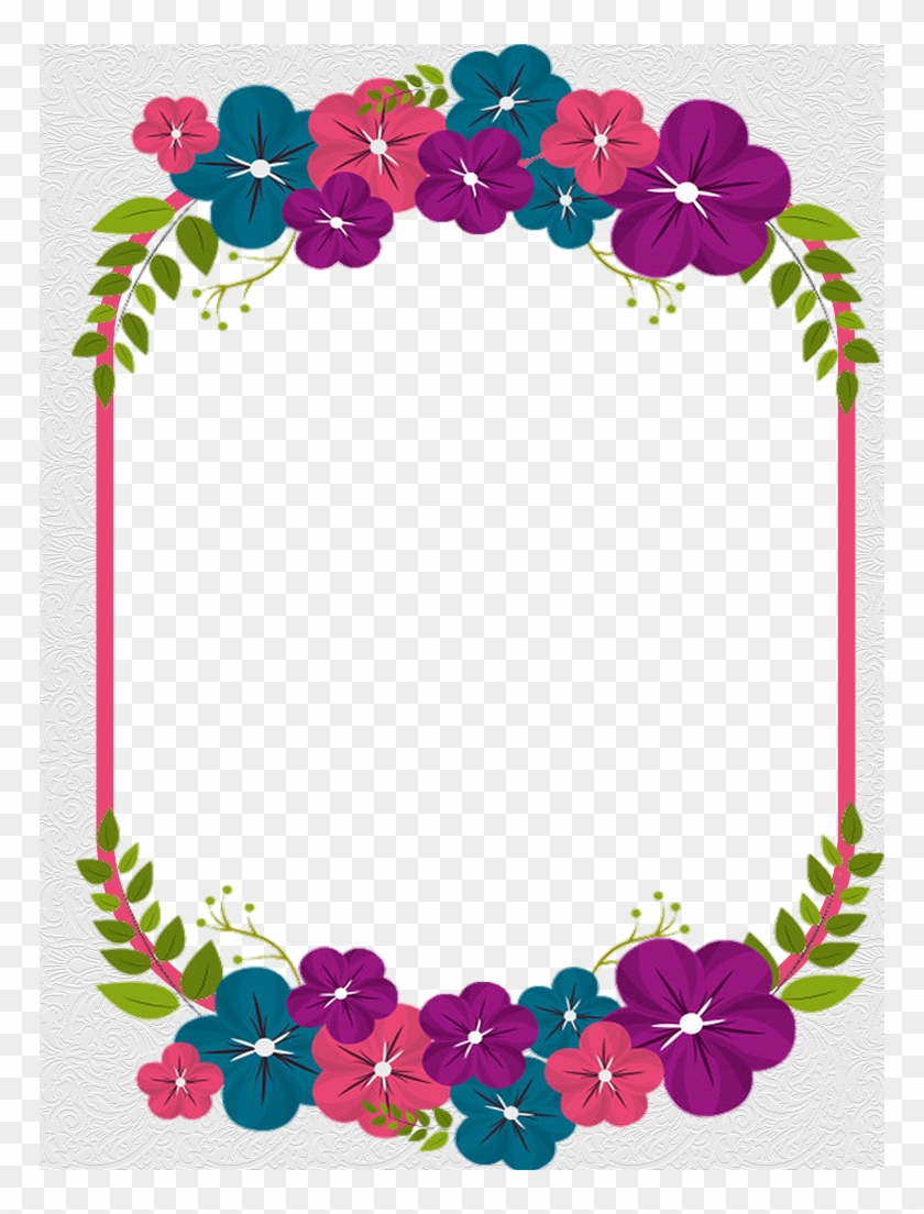 Borders And Frames, Photo Editing, Photo Manipulation - Imagenes De Flores Redondas Clipart #5396540