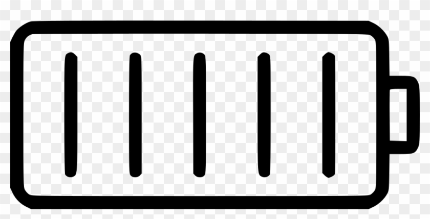 Full Battery Comments - Monochrome Clipart #5396947