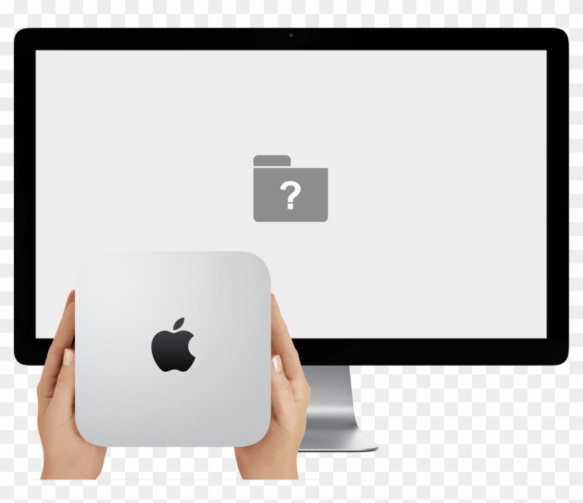 A Mac Mini And Apple Display - Small Laptops In Uae Clipart