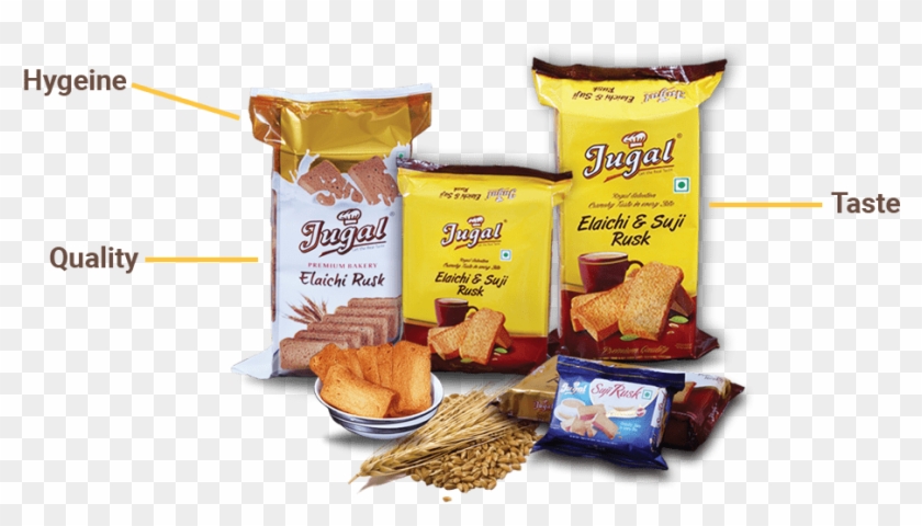 Bread - Milk Rusk Packet Design Clipart