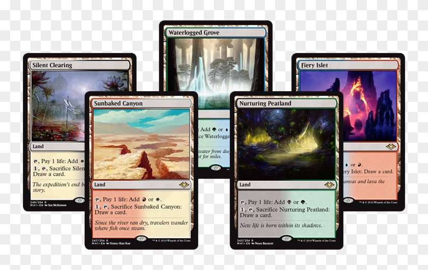 Enemy Canopy Lands - Magic: The Gathering Clipart