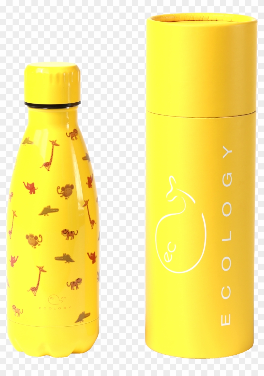 Kids Jungle Animal Reusable Metal School Hot Cold Drink - Bottle Clipart