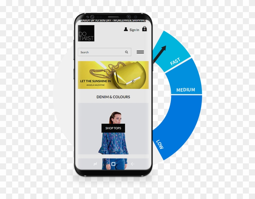 Using The Latest Web Technologies - Smartphone Clipart