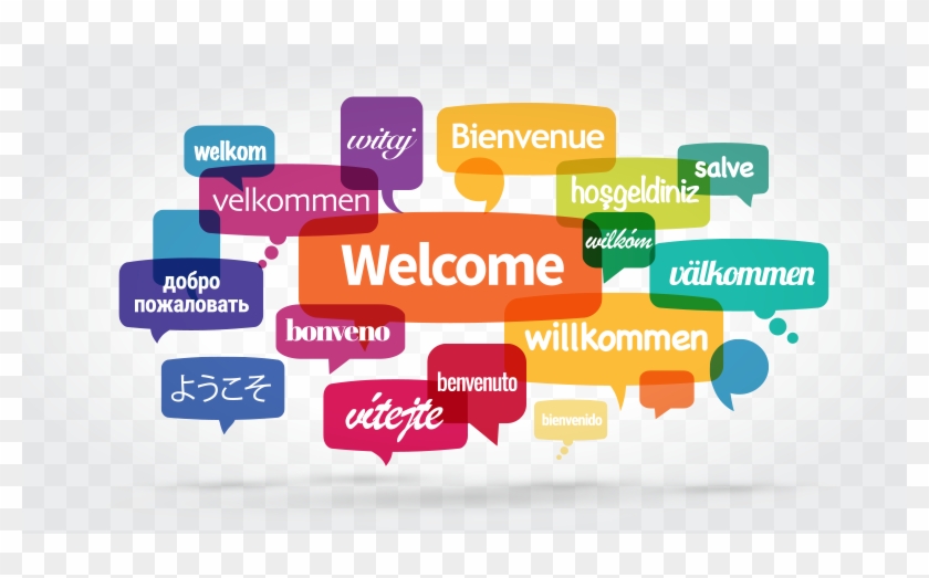 The Word Welcome In Different Languages - Welcome In Different Languages Png Clipart
