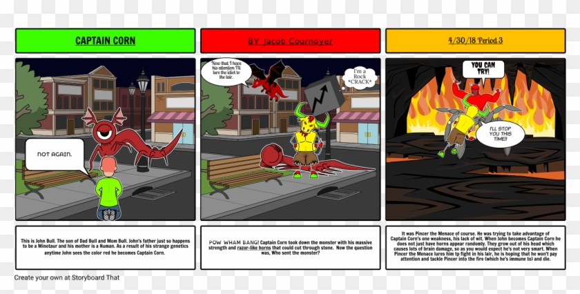 Captian Corn - Cartoon Clipart #540528