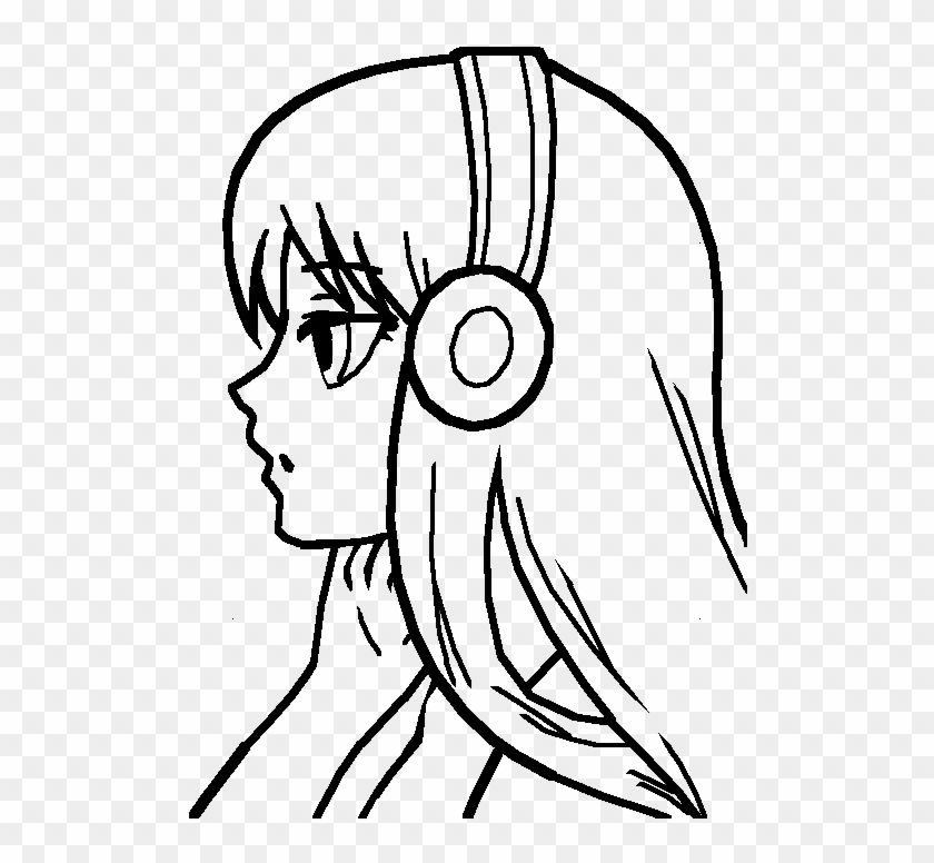 Girl Base - Anime Girl Base With Hair Clipart