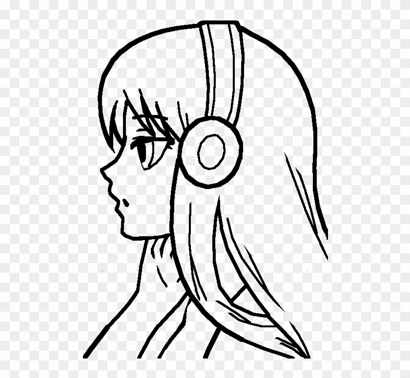 Girl Base - Anime Girl Base With Hair Clipart #541597
