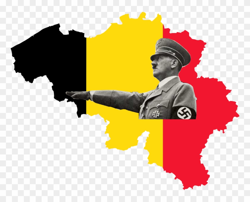 Nazi Hitler & Vegetarianism - Capital Of Belgium Map Clipart #541867