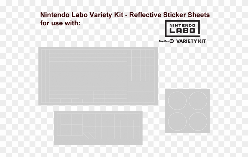 Labo - Toy-con 01 - Variety - Stickers - Reflective - Nintendo Labo Reflective Stickers Clipart #542415