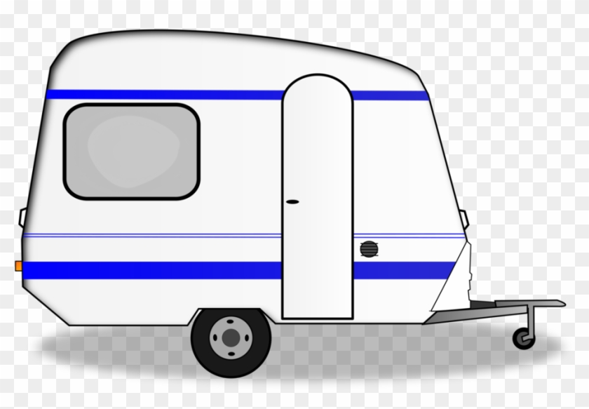 Teardrop Trailer Caravan Campervans Motorhome - Caravan Trip Clipart - Png Download #542700