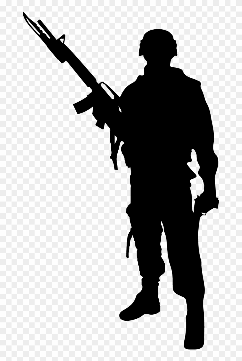 Soldier Png Background Image - Soldier Silhouette Vector Clipart #542908