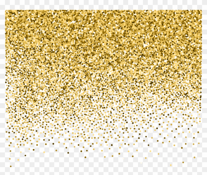 Gold Decoration Png Clip Art Image - Falling Gold Glitter Background Transparent Png #544013