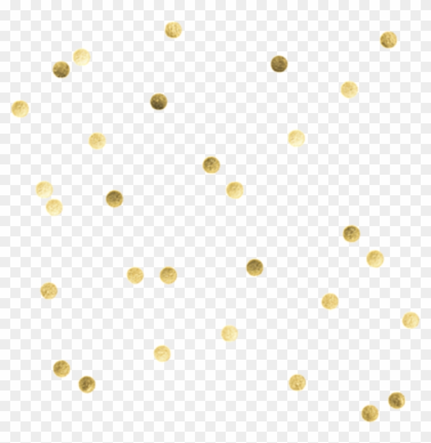 Confetti Goldenconfetti Gold Golden Decorative - Circle Clipart #544066